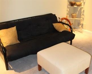 Futon shown with Henredon ottoman.  