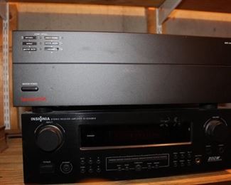 Speakercraft MZC-66 and  Insignia stereo receiver amplifier