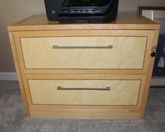 Two drawer file cabinet.  