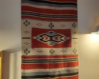 Antique Navajo saddle blanket.