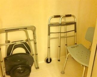 walkers    toilet chair  shower stool