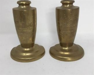 Asian Brass Vase Bookends https://ctbids.com/#!/description/share/315507