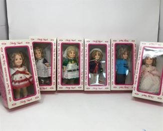 Set of 6 8'' Shirley Temple Dolls by Ideal https://ctbids.com/#!/description/share/315510