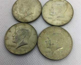 Set of 4 Kennedy Half Dollars, 1965-1968 https://ctbids.com/#!/description/share/315693