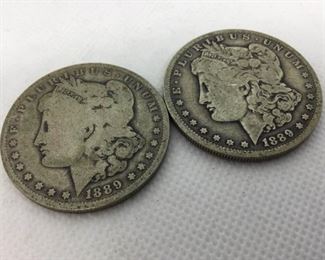 Pair of Morgan Dollars, 1889 https://ctbids.com/#!/description/share/315698