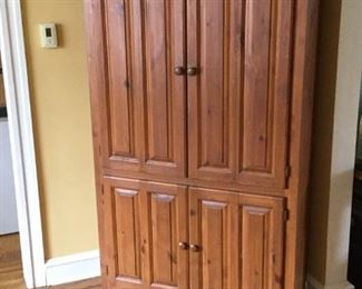 Pine Corner Cupboard Entertainment Center https://ctbids.com/#!/description/share/315814