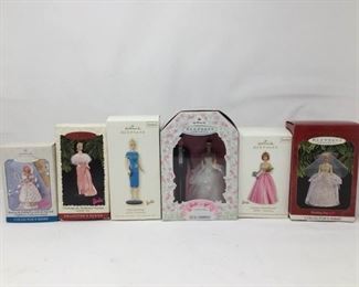 Six Hallmark Barbie Ornaments https://ctbids.com/#!/description/share/315816