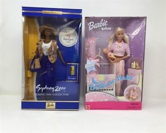 Bedtime Baby Barbie & Sydney 2000 Olympic Pin Collector Barbie https://ctbids.com/#!/description/share/316229