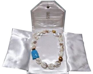 10. Ross Simons Baroque Pearl and Buddha Head Necklace
