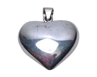 12,. Sterling Silver Heart Necklace Pendant