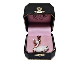 34. Juicy Couture Swan Charm Pendant