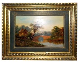 35. 19th C. British Artist Landscape Oil Painting