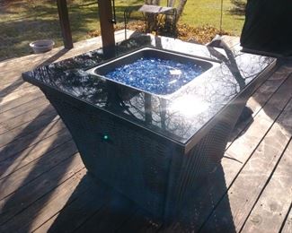 propane fireplace table