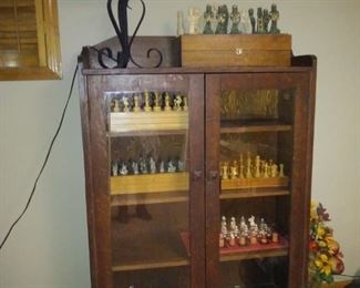 antique display cabinet