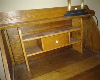 antique drop down secretary