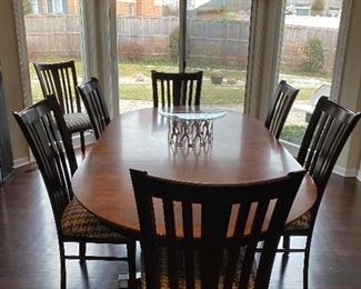 Canadel Kitchen Table with 8 chairs 84" x 44" Buy It NOW $800