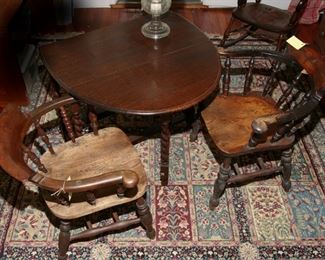 ANTIQUE ENGLISH PUB CHAIRS