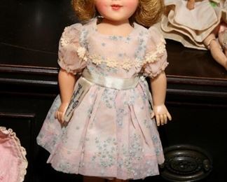 SHIRLEY TEMPLE WITH TAG ON DRESS
