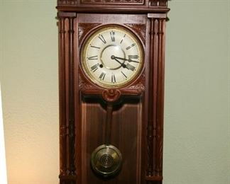 REALLY NICE NEW/OLD WALL CLOCK - TIME & STRICK