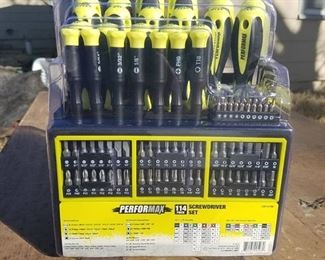 performax 114 piece screwdriver set