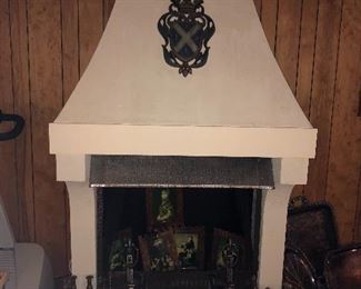 THIS WHOLE FIREPLACE IS COMES APART AND IS FOR SALE. BRING MUSCLE!