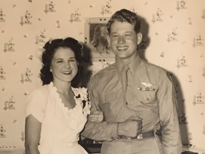 Leroy and Dot ,Wedding Day 1945,a  gorgeous couple 