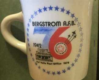 commemorative 1976 Bergstrom Air Force Base mug