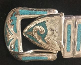 vintage sterling men's buckle