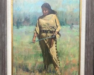 William "Bill " Tipton original oil on board