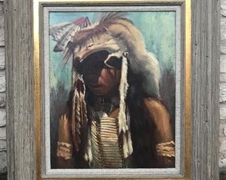 William "Bill" Tipton original oil on board