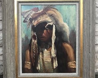 William "Bill"  Tipton original oil on board 