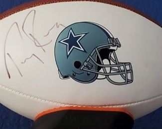 Autographed Tony Romo Football