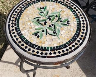 Tile Top Iron Tables