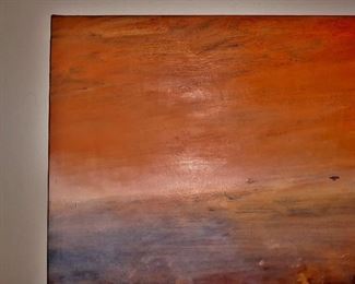 Nina Sten Knudsen. “If Ten Thousand Birds Came Flying My Way”. Oil on canvas. Approximately 35” by 40”. This item is available for pre-sale and is being advertised on other sites. Please contact for price. Local pickup only.