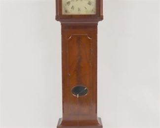 American Mahogany Tall Case Clock Attributed To