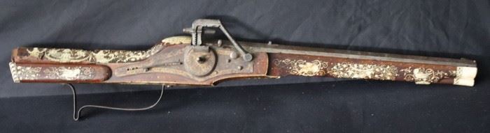 An Early German Or Austrian Wheel Lock Rifle
