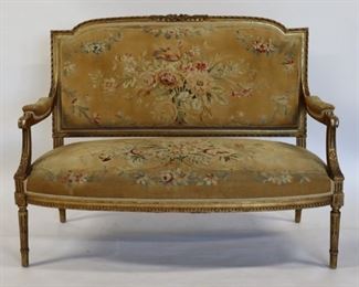 Antique Louis XV Style Carved And Giltwood