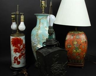 Grouping of Asian Lamps