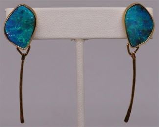 JEWELRY Signed Jennifer Kalled Opal and Gold