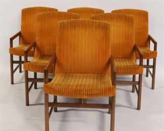 Midcentury Set Of Danish Modern Upholstered