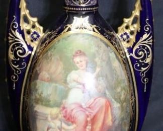 Royal Vienna Cobalt Lidded Decorated