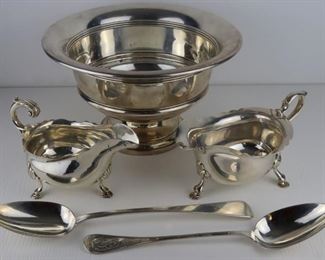 SILVER Assorted Silver Hollow Ware and Flatware