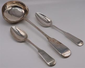 SILVER Grouping of Russian Silver Serving Pieces