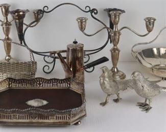 SILVER SILVERPLATE Assorted Grouping of Hollow