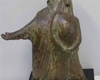 UNSIGNED Brutalist Style Bronze Sculpture Of