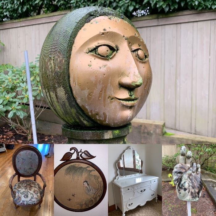 Collection of Art, Antiques,  Craft Supplies and Found Objects- A super fun estate sale with something for everyone.