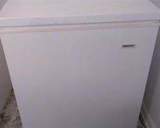 Small capacity chest freezer.
