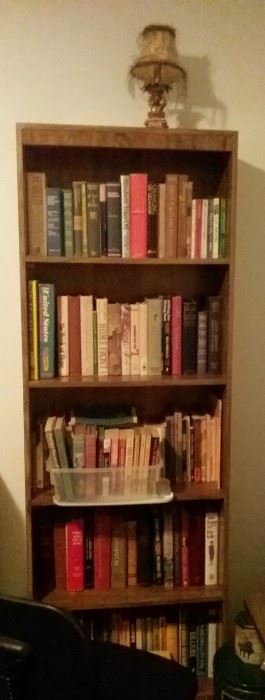 Second bookcase for sale with more books.
