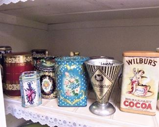 Vintage & newer tins
