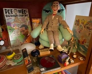 Pee wee Herman and other old toys 